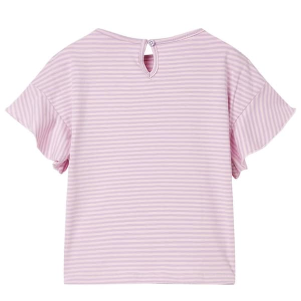 vidaXL T-shirt med volangärmar för barn lila 140