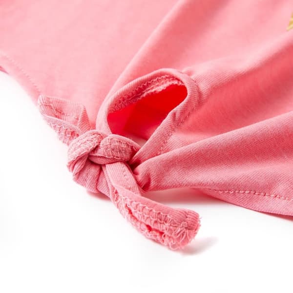 vidaXL T-shirt för barn klar puderrosa 92