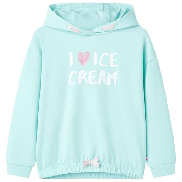 vidaXL Barnhoodie ljus aqua 128