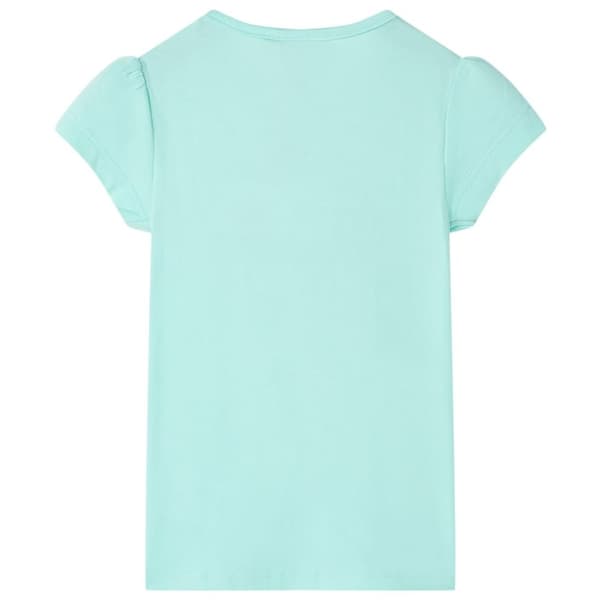 vidaXL T-shirt för barn aquablå 128