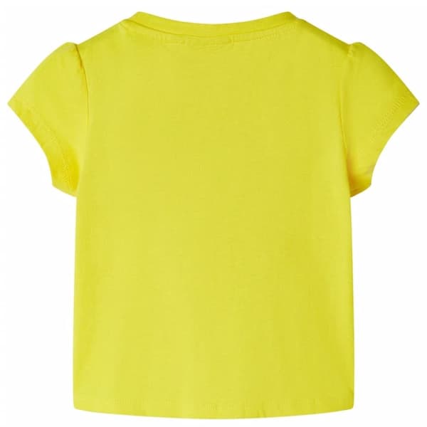 vidaXL T-shirt för barn gul 92