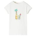 Miniatyrbild 1 av 7: vidaXL T-shirt för barn ecru 128