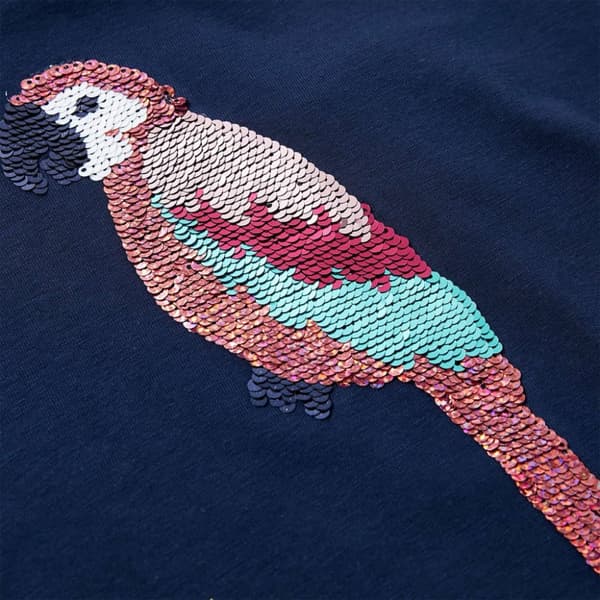 vidaXL T-shirt til børn str. 128 marineblå