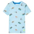 Miniatyrbillede 1 af 7: vidaXL T-shirt til børn str. 140 lys blåmeleret