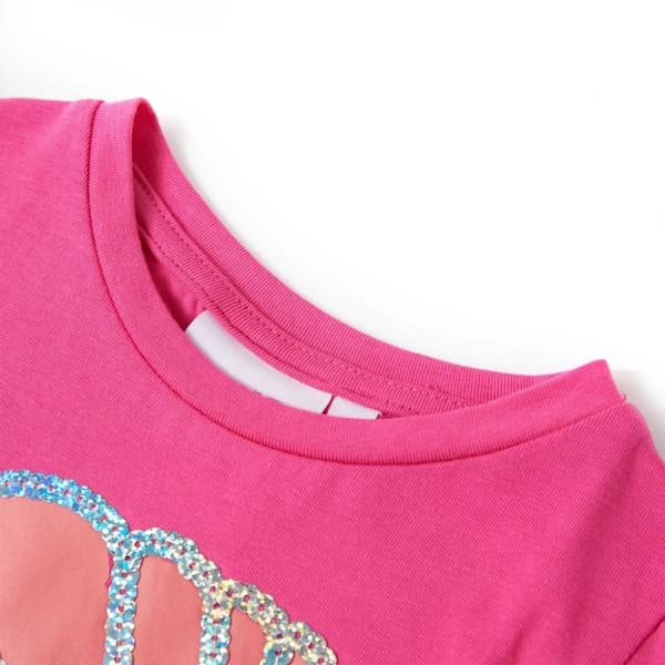 vidaXL T-shirt til børn str. 128 pink