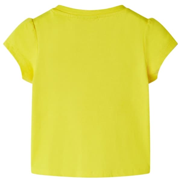 vidaXL Lasten T-paita keltainen 128
