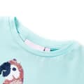 Miniatyrbillede 3 af 7: vidaXL T-shirt til børn str. 140 akvamarinblå