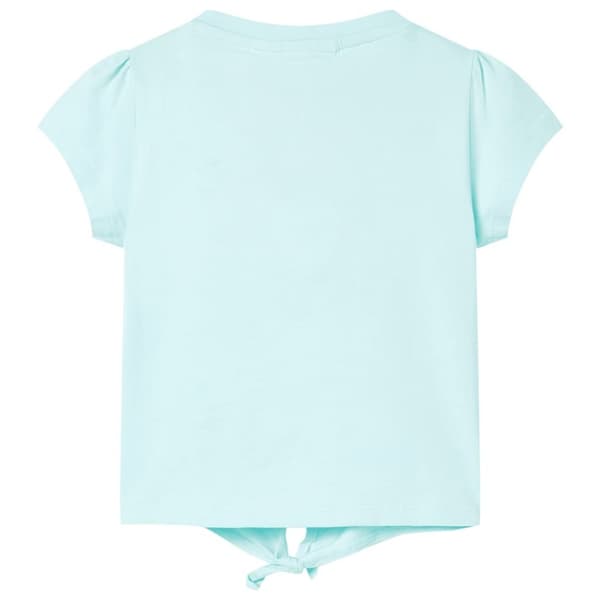 vidaXL T-shirt til børn str. 140 akvamarinblå
