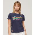 Miniatyrbild 3 av 7: Superdry Cali Sticker Fitted T-shirt Med Korta ärmar Lila M Kvinna