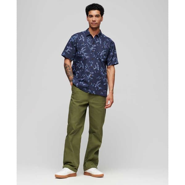 Superdry Lyhythihainen Paita Beach Sininen XL Mies