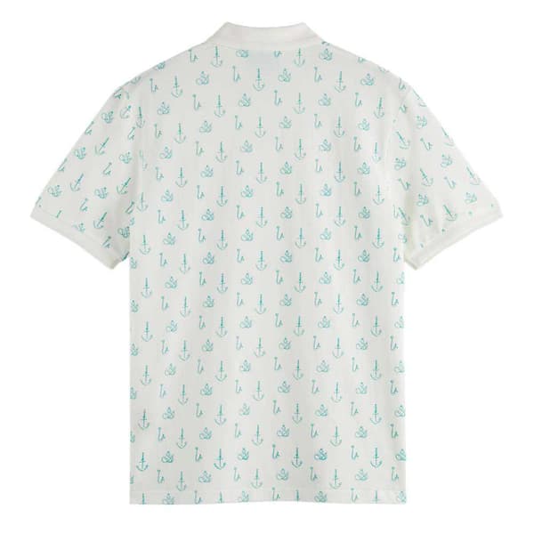 Scotch & Soda Kortärmad Piké 175555 Vit L Man