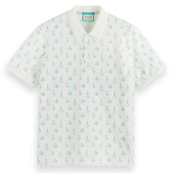 Scotch & Soda Kortärmad Piké 175555 Vit L Man