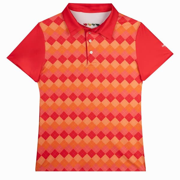 Oxy Golf Kortärmad Piké College Red  S