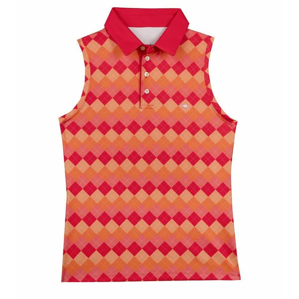Oxy Golf ærmeløs Polo College Red S