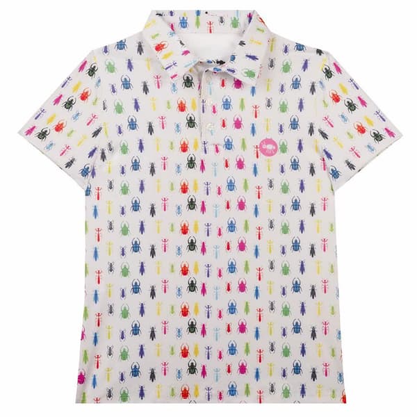 Oxy Golf Kortärmad Piké Insects White  2XL