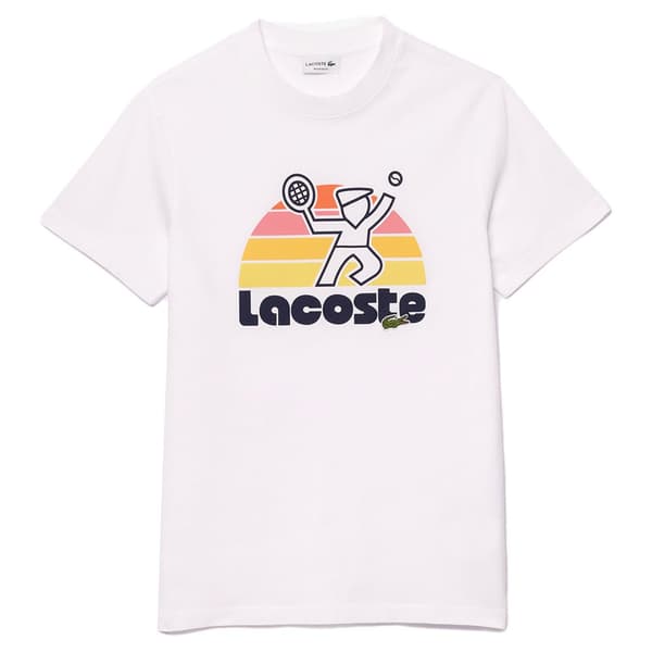 Lacoste Lyhythihainen T-paita Th8567 Valkoinen 4 Mies