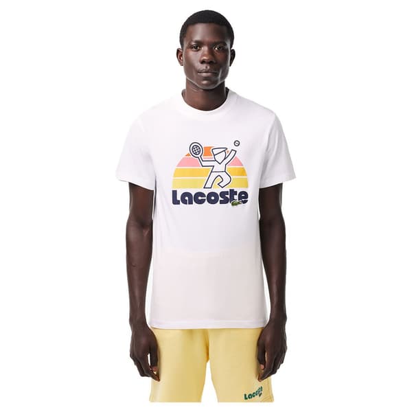 Lacoste Lyhythihainen T-paita Th8567 Valkoinen 4 Mies