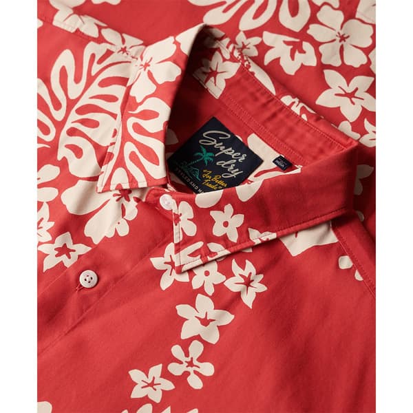 Superdry Kortärmad Tröja Hawaiian Röd L Man