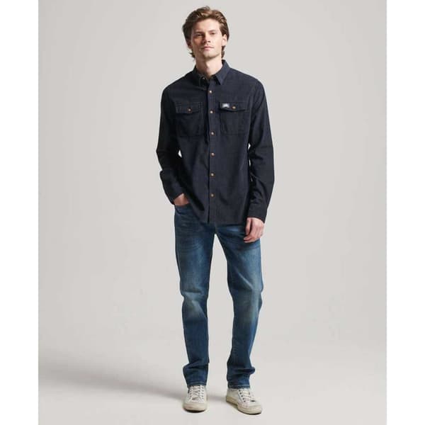 Superdry Långärmad Tröja Trailsman Cord Blå,Svart M Man