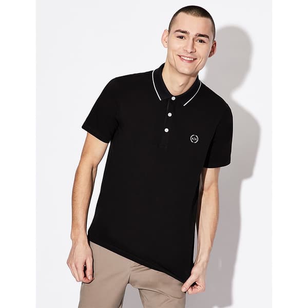Armani Exchange Kortærmet Polo 8nzf70_z8m9z Sort L Mand