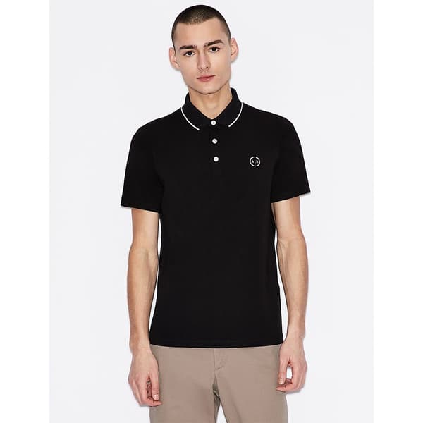 Armani Exchange Kortärmad Piké 8nzf70_z8m9z Svart L Man