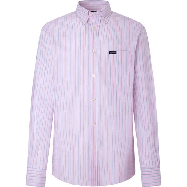FaÇonnable Lang ærmet Skjorte Fm301764 Lilla 2XL Mand