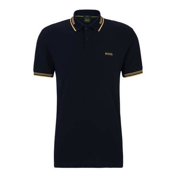Boss Kortærmet Polo Pau10255848 Blå S Mand