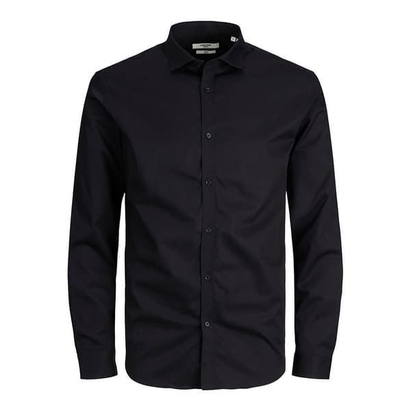 Jack & Jones Lang ærmet Skjorte Blacardiff Plus Sort 2XL Mand