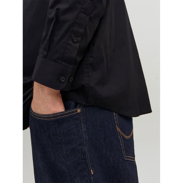 Jack & Jones Lang ærmet Skjorte Blacardiff Plus Sort 2XL Mand