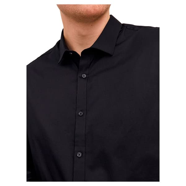 Jack & Jones Lang ærmet Skjorte Blacardiff Plus Sort 2XL Mand