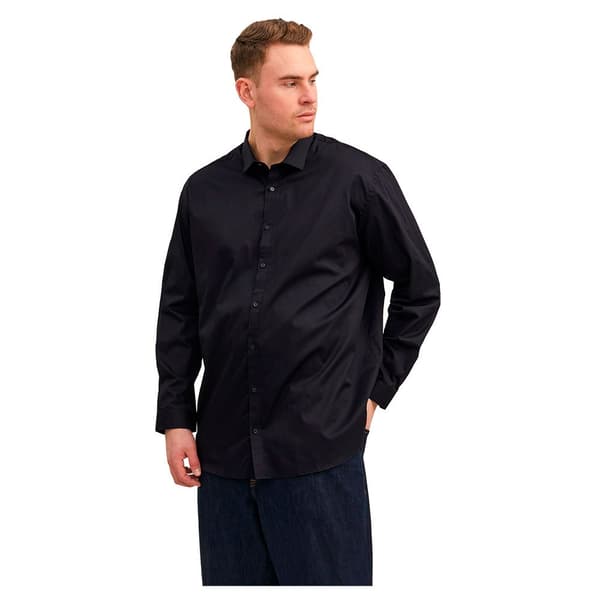 Jack & Jones Lang ærmet Skjorte Blacardiff Plus Sort 2XL Mand