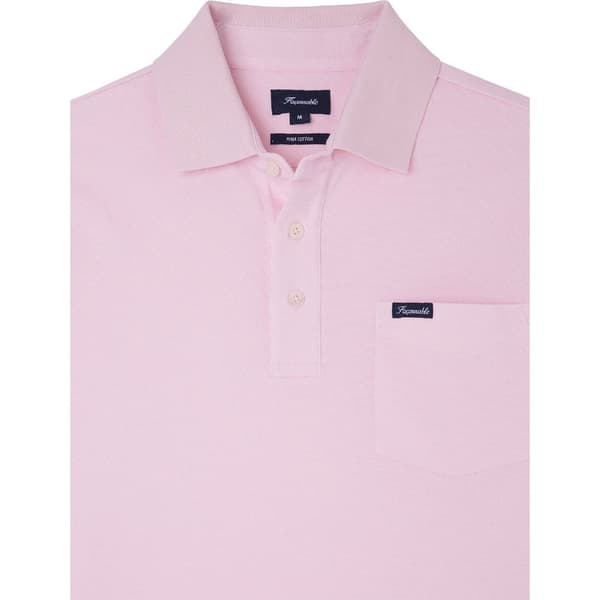 FaÇonnable Kortärmad Piké Pima Pocket Rosa L Man