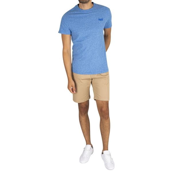 T-shirt - SUPERDRY - M1011245A 5XQ Fresh Blue Grit - Bomull - Kortsärmad - Rundhalsad