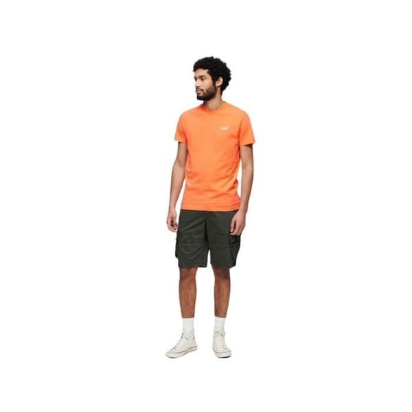 Superdry Essential Logo T-shirt för män - Orange - Bomull