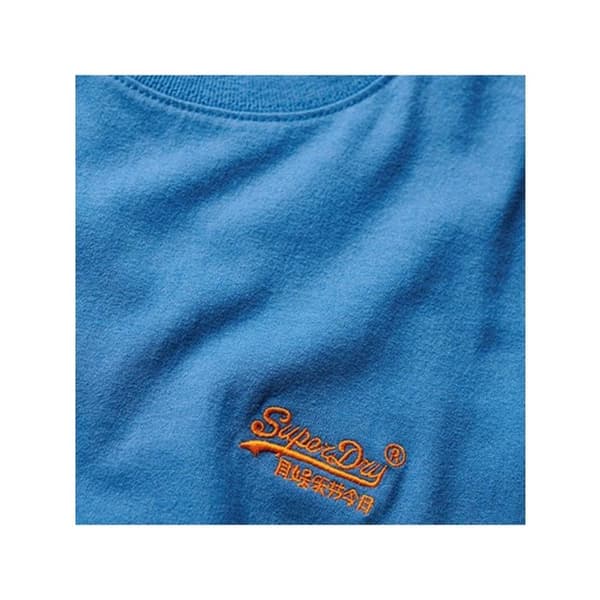 T-shirt Superdry Herr Essential Logotyp Blå Bomull