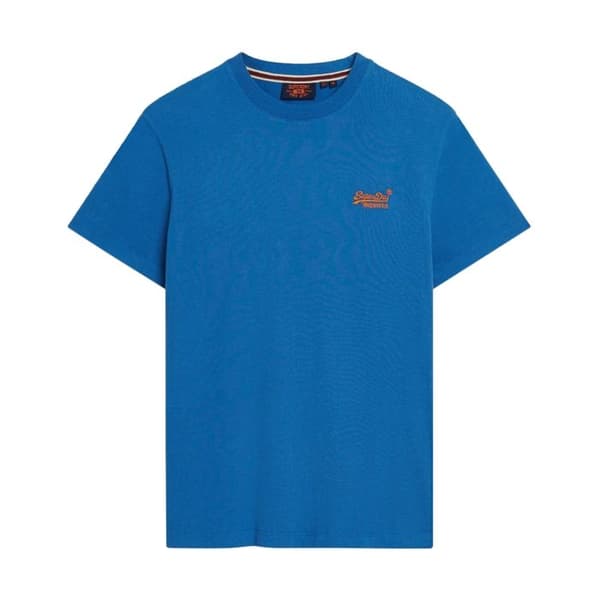 T-shirt Superdry Herr Essential Logotyp Blå Bomull