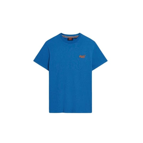 T-shirt Superdry Herr Essential Logotyp Blå Bomull