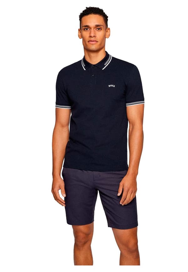 Boss Polo 50469210-402/paul Curved Blå S Man