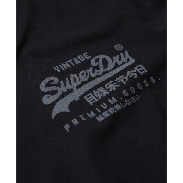 Superdry Lyhythihainen T-paita Classic Vintage Logo Heritage Musta XL Mies