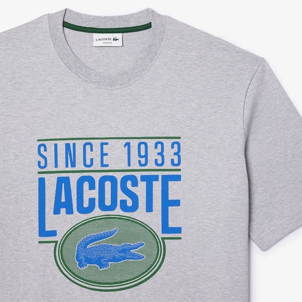 Lacoste Lyhythihainen T-paita Th7315 Harmaa 4 Mies