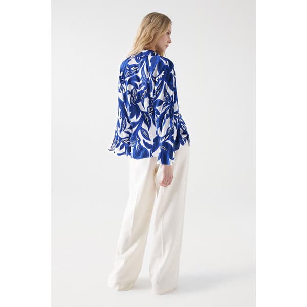 Salsa Jeans Långärmad Tröja Print Blå L Kvinna