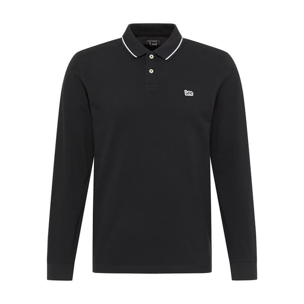 Lee Langærmet Polo Sort M Mand