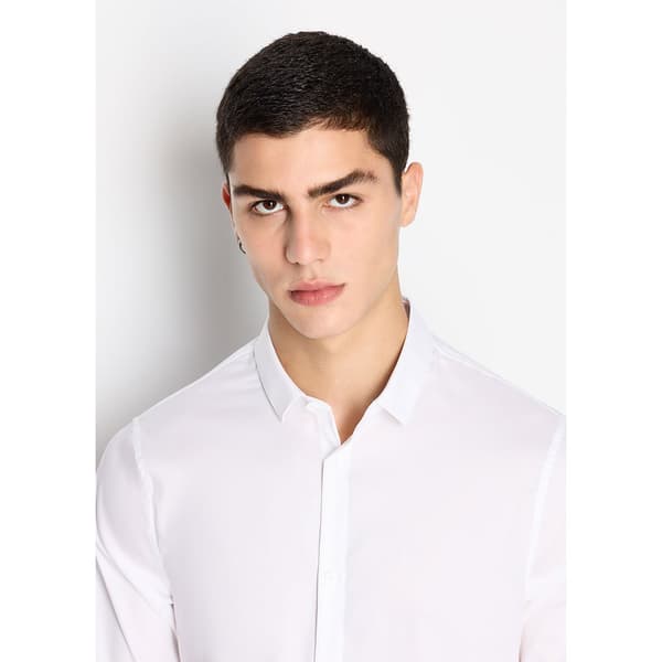 Armani Exchange Lang ærmet Skjorte 8nzc49_znyxz Hvid L Mand