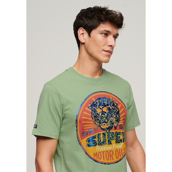 Superdry Gasoline Workwear T-shirt Med Korta ärmar Grönt M Man