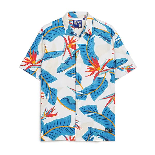 Superdry Kortärmad Tröja Hawaiian Flerfärgad M Man