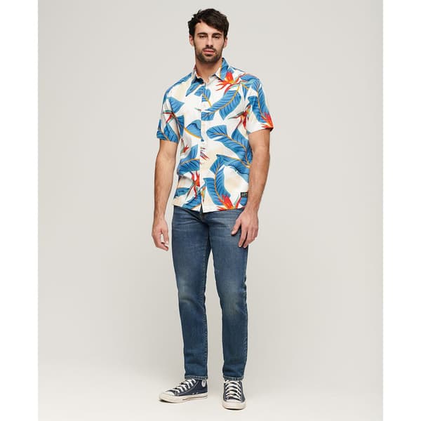 Superdry Kortärmad Tröja Hawaiian Flerfärgad M Man