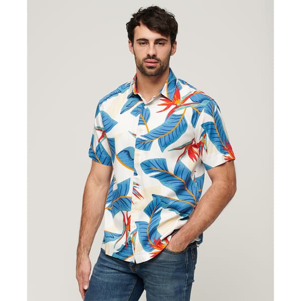 Superdry Kortärmad Tröja Hawaiian Flerfärgad M Man