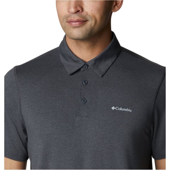 Columbia Tech Trail Polo Shirt 1768701013, Mand, T-shirt, Grå