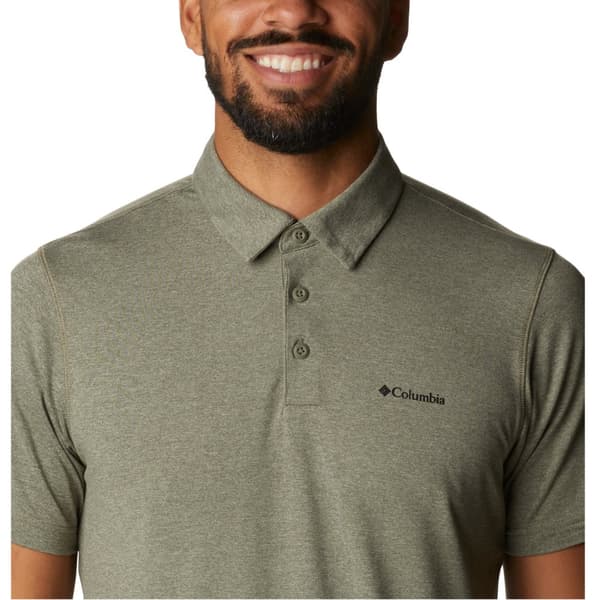 Columbia Tech Trail Polo Shirt 1768701397, Mand, T-shirt, Grøn