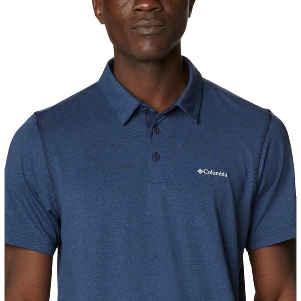 Columbia Tech Trail Polo Shirt 1768701465, Man, T-shirt, Marinblå